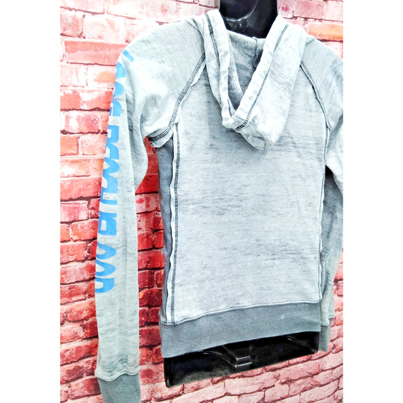 Ron Jon Surf Shop Hoodie Mens Medium Gray Kangaroo Pocket Long Sleeve Drawstring - Picture 9 of 9